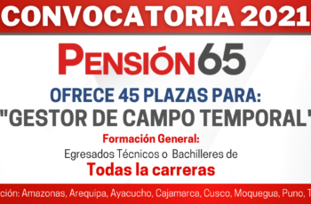 Convocatoria pensión 65