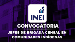 Jefes de Brigada Censal en Comunidades Indígenas
