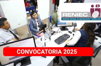 RENIEC Lanza Convocatoria 2025 para “Encargados/as, Empadronadores y Sensibilizadores a Nivel Nacional