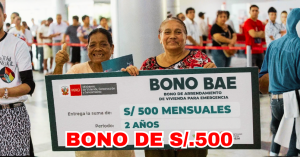 BONO DE 500 SOLES
