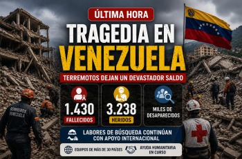 Terremotos en Venezuela: sube a 1.430 la cifra de fallecidos y continúan las labores de rescate