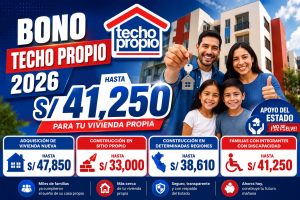 Bono Techo Propio 2026: requisitos, montos y cómo acceder al Bono Familiar Habitacional en Perú